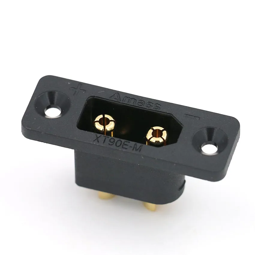 

Black XT90E-M Battery Connection Plug Gold-Plated Male Connector DIY Connecting Parts for XT90 RC Aircraft Drone FPV