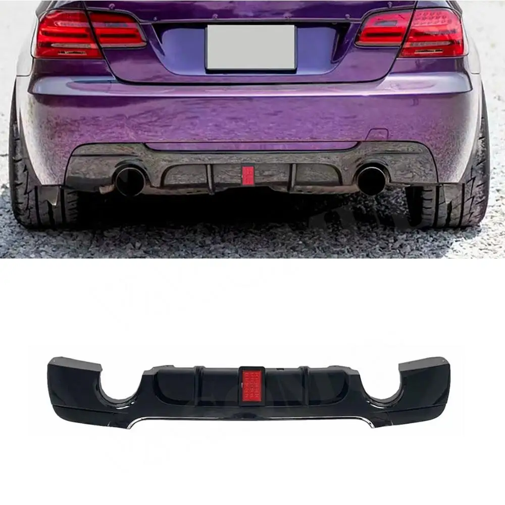 

Car Rear Bumper Diffuser With LED Light Replacement Style Accessories for BMW 3 Series E90 M Sport Gran Coupe 4 Door 2005 - 2012
