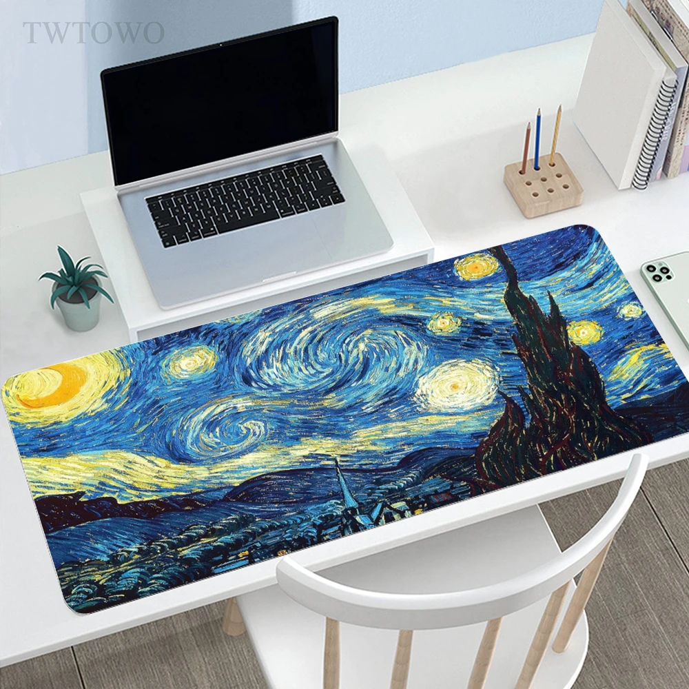 Starry Night Van Gogh Mousepad Home New MousePads Desk Mats keyboard