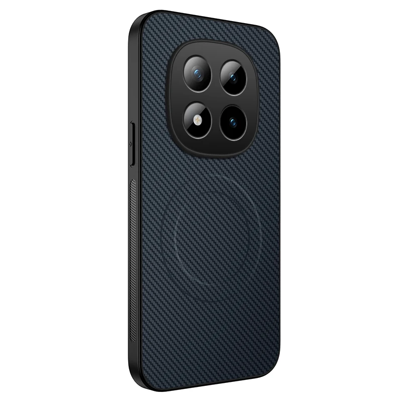 Enhanced Protective Back Case Cover - Soft Silicone Carbon Fiber Magnetic Design