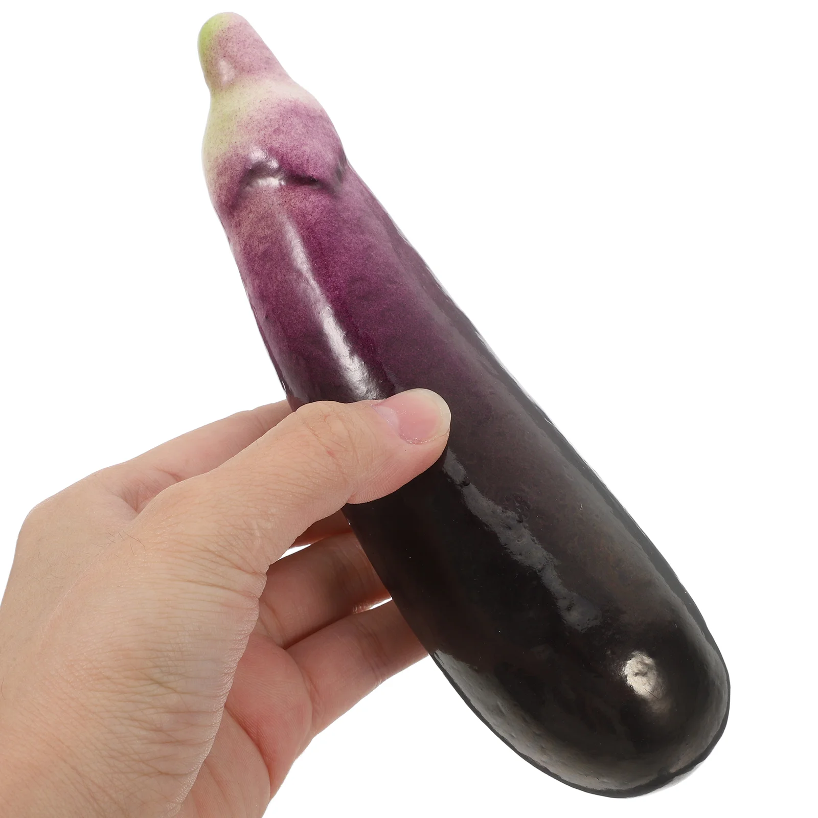 Pvc Artificial Eggplants Realistic Vegetable Display Faux Eggplant Model Vegetable Props Simulation Models Artificial food model food photography props vegetable ornaments
