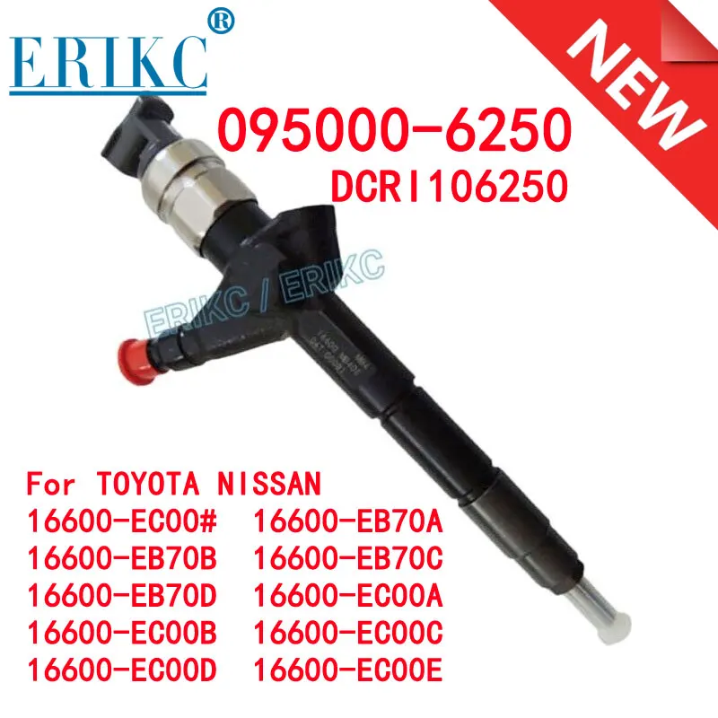 

16600-EB70A Common Rail Injector 095000-6250 For Nissan YD25 Navara D22 D40 & Pathfinder R50 2006 UP 2.5L YD25DDTI 16600-EB70B