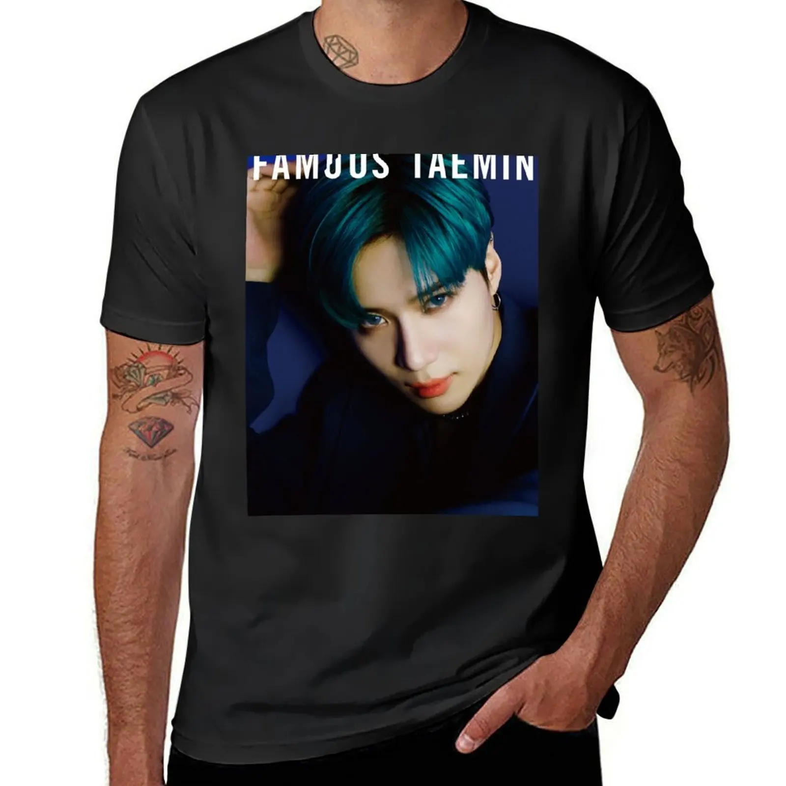 SHINee TAEMIN FAMOUS T-Shirt cute clothes plus sizes fruit of the loom mens t shirts