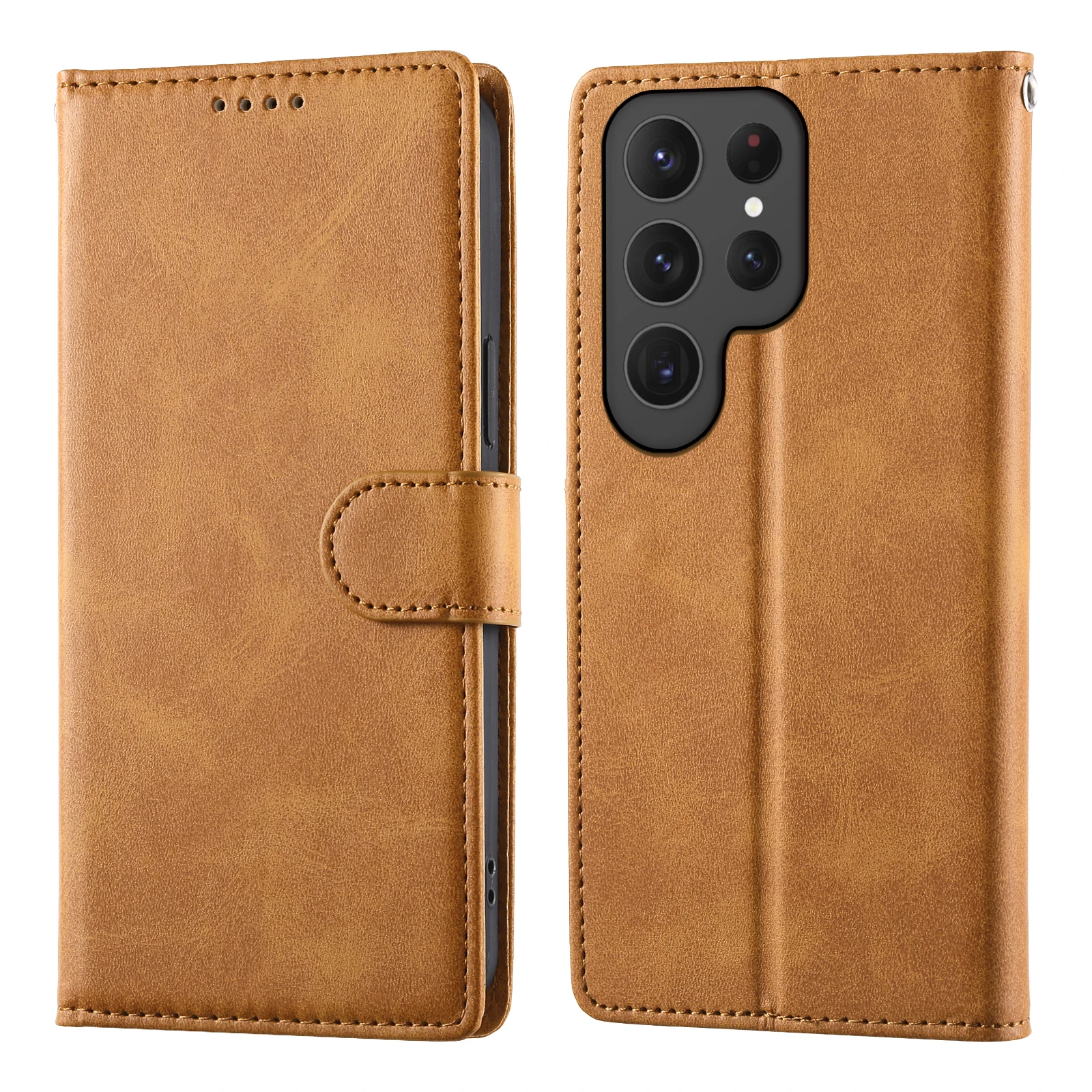 Premium Business Leather Flip Case with Card Slot Wallet Feature