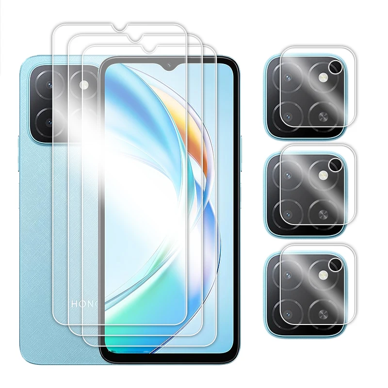 ل Honor X5b Plus Glass 6.56 بوصة غراء كامل واقي شا...