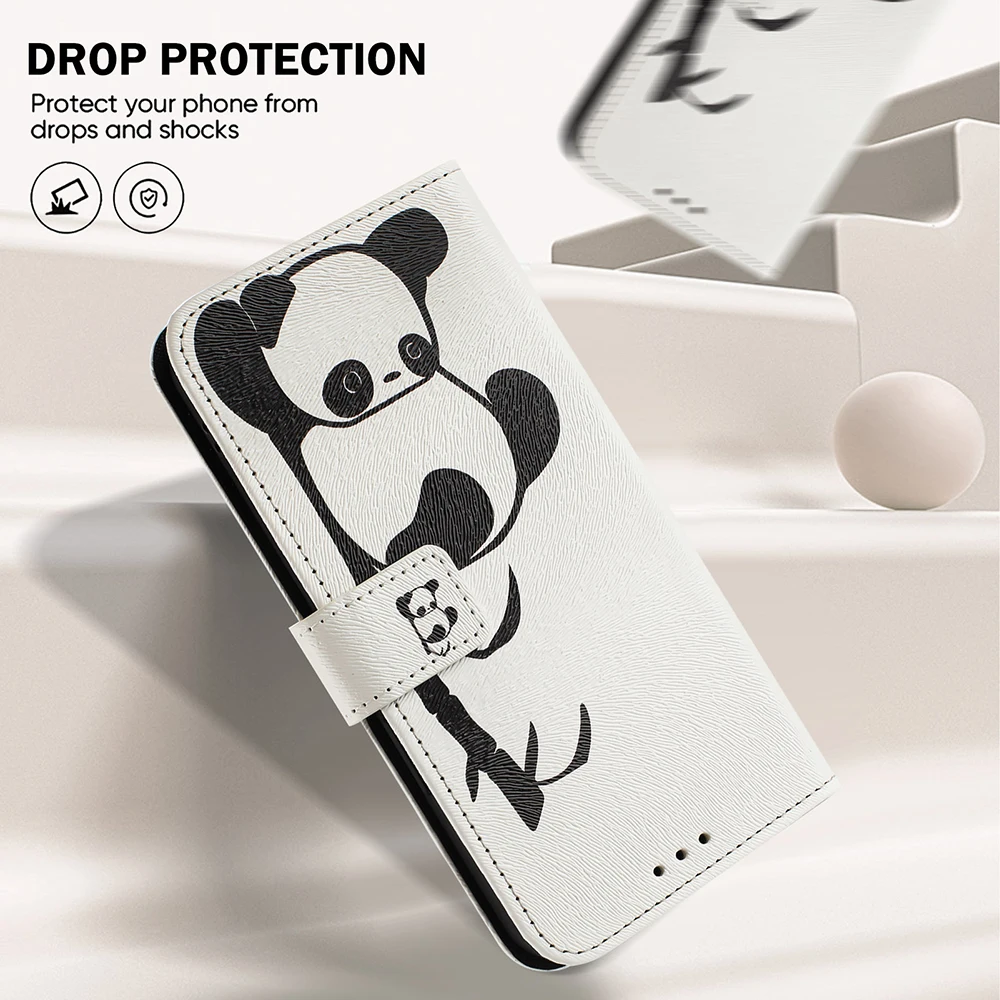 Animal-Themed Flip Wallet Phone Case