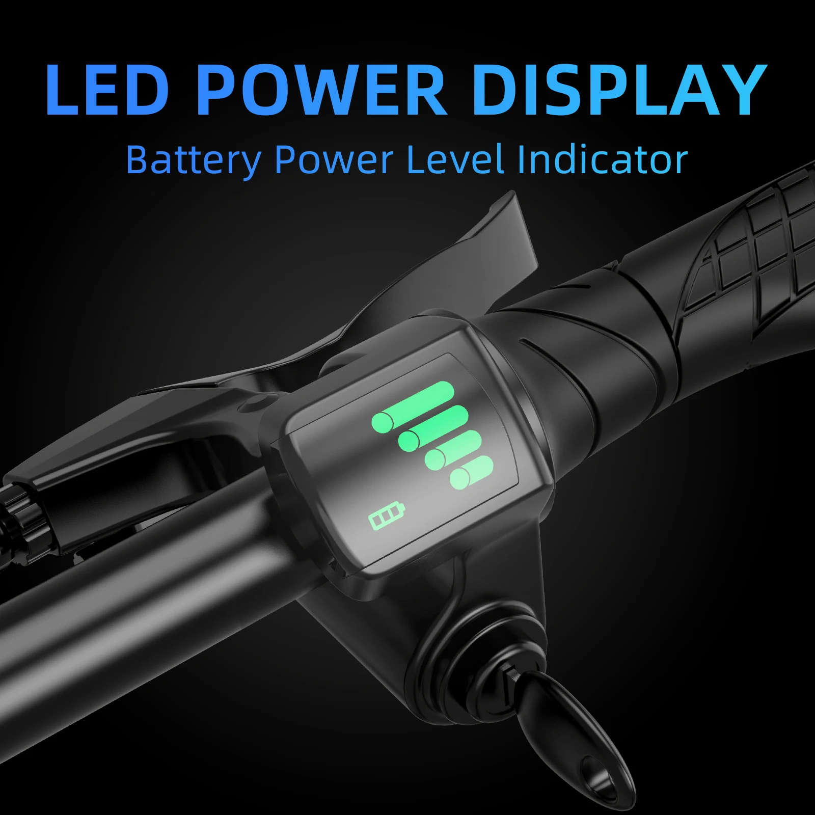 HEZZO Folding Electric Scooter 630W Peak Motor 15.5mph Max Speed 14 inch Folding Electric Bike W/ 36V 8Ah Battery Range 31 Miles