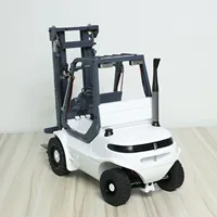 Toys 1/14 RTR Mini RC Hydraulic Forklift Metal Wheeled Transfer DIY Painted Finished Folk Lift Truck Car Vehicle Model for Boy 1