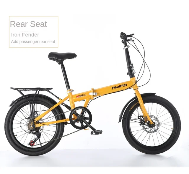大人用折りたたみ自転車超軽量卸売学生自転車ディスクブレーキ可