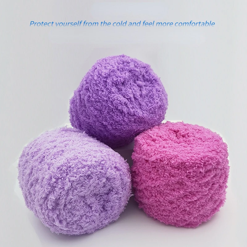 100g Crystal Velvet Yarn DIY Hand Knitting Blanket Woven Baby Children Sweater Scarf Hat Pet Dog