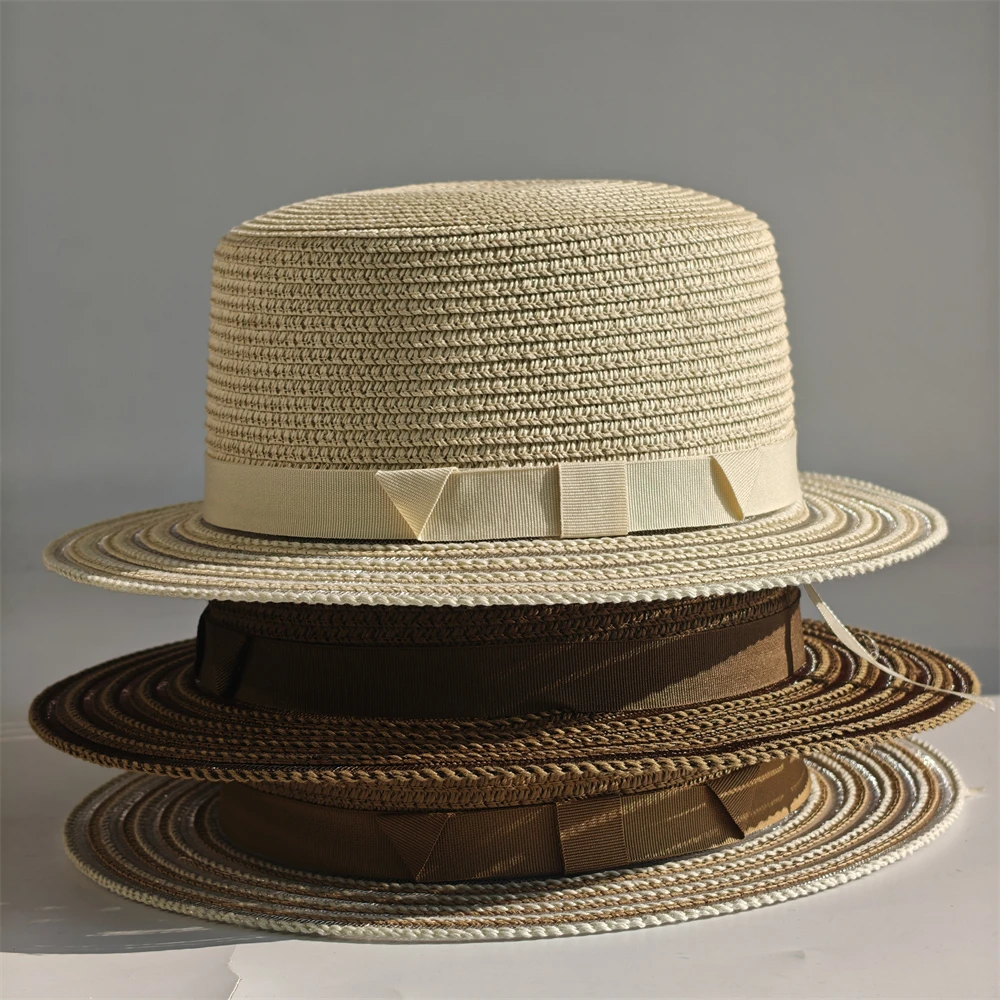 Classic Panama Straw Hat For Sun Protection And Beach Hiking_voghion.com