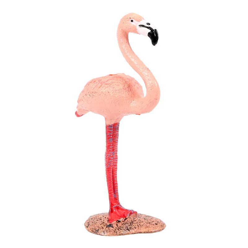 

Flamingo model mini wild simulation animal toy decoration birthday cake ornaments static solid model
