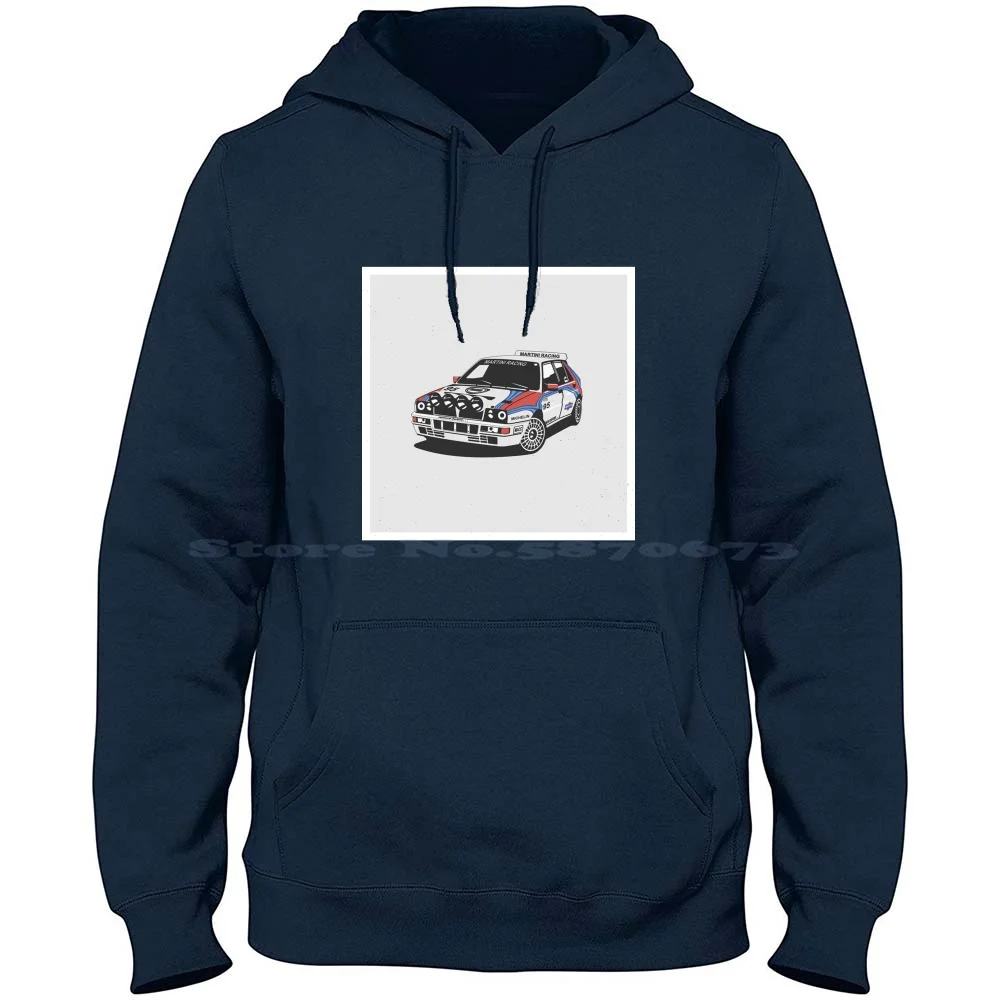 Lancia Delta Integra 100% Cotone Felpa Con Cappuccio Lancia Delta Cars Fast Drift Rally Martini Racing Fiat Abarth 95