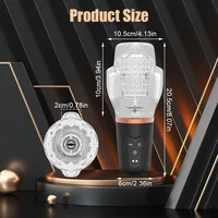 Automatische elektrische Kolben rotierende Sauger männlich Blowjob Mastur bator Tasse Vagina Dildo echte orale Vibrator Sexspielzeug für Männer Maschine 3