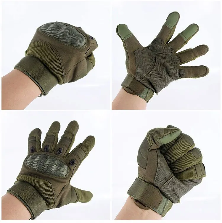 Tactical Air Soft Russian Carbon Fiber Tactical Gloves Full Finger Touch Screen Outdoor Protection Tarkov Accessories Single Lea