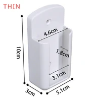 Support de prise de télécommande de climatiseur blanc universel, boîte de rangement murale pour climatiseur TV téléphone portable étagère murale 5