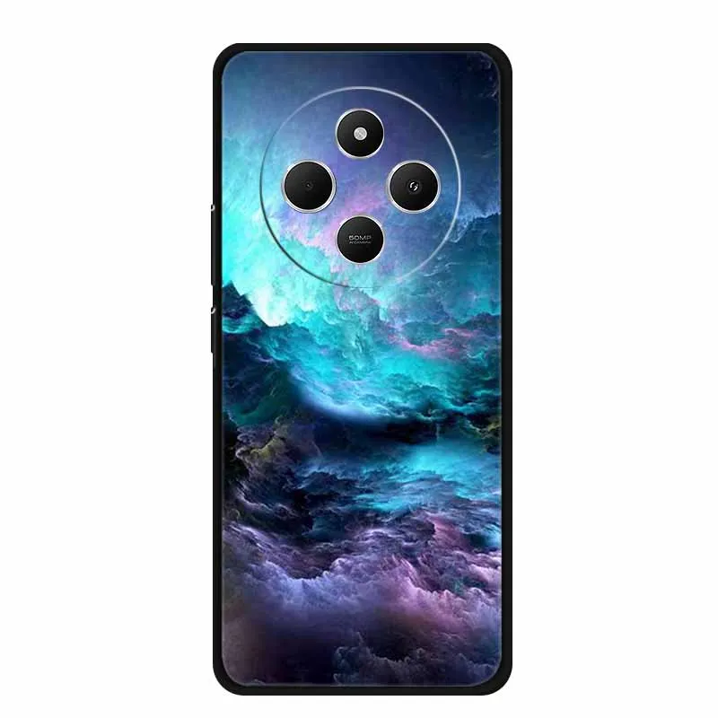Sleek Black Silicone Shockproof Phone Case - Soft Protective Back Cover