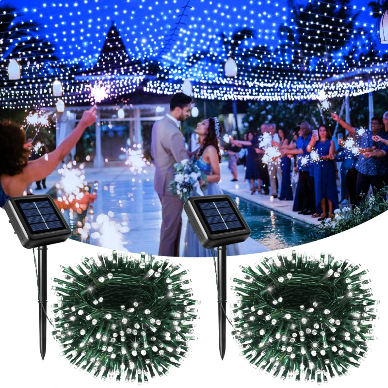 

22M Solar String Light Outdoor Waterproof Fairy Lights 8Modes Hanging Garland Lights for Garden/Patio/Gazebo/Party/Yard Decor