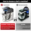 HAUSWIRT Electric Stand Mixer, LED Household Stand Mixers, 5.3QT Electric Food Mixer Stand, 11Speeds 3-IN-1 Kitchen Stand Up 2