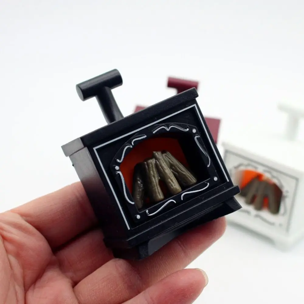 Trendy DIY Mini LED Glowing Fireplace Model Winter Christmas Halloween Gifts DIY Accessories Home Decor Girls 5