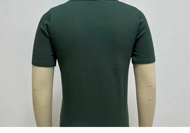 Hot Sale Men's Summer Clothes Luxury Style Slim Green Stripe Polo Shirts Male Knitted Short Sleeve Polo T shirts Men Golf Shirts 19 S75f83792bfaa48cfbc379d9b595f8b10A