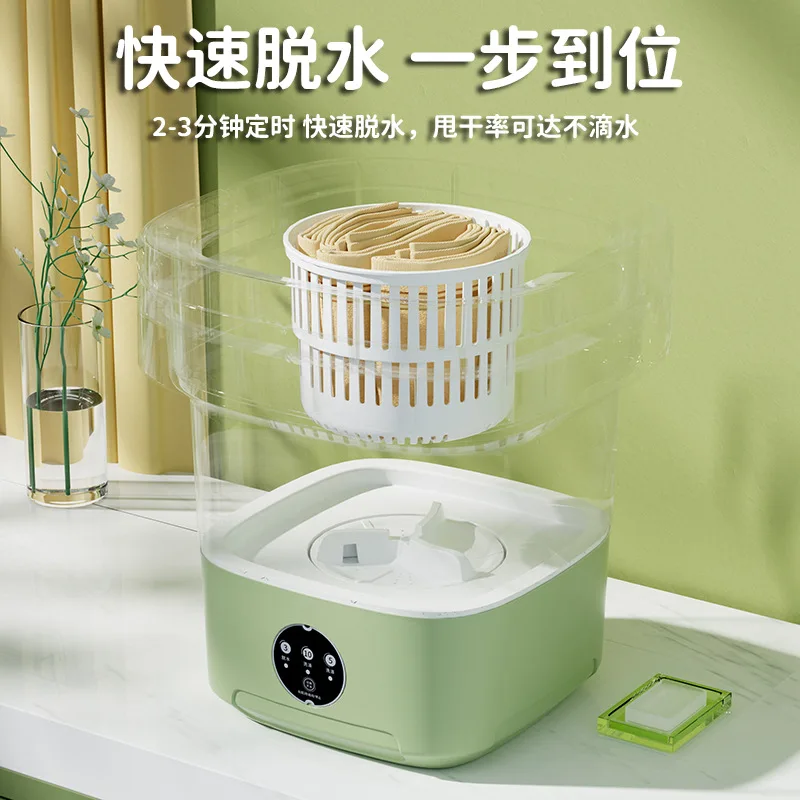 6L 8L Big Capacity Folding Portable Washing Machines with Dryer for Clothes  Travel Home Underwear Socks Mini Washer Kids 미니세탁기 - AliExpress