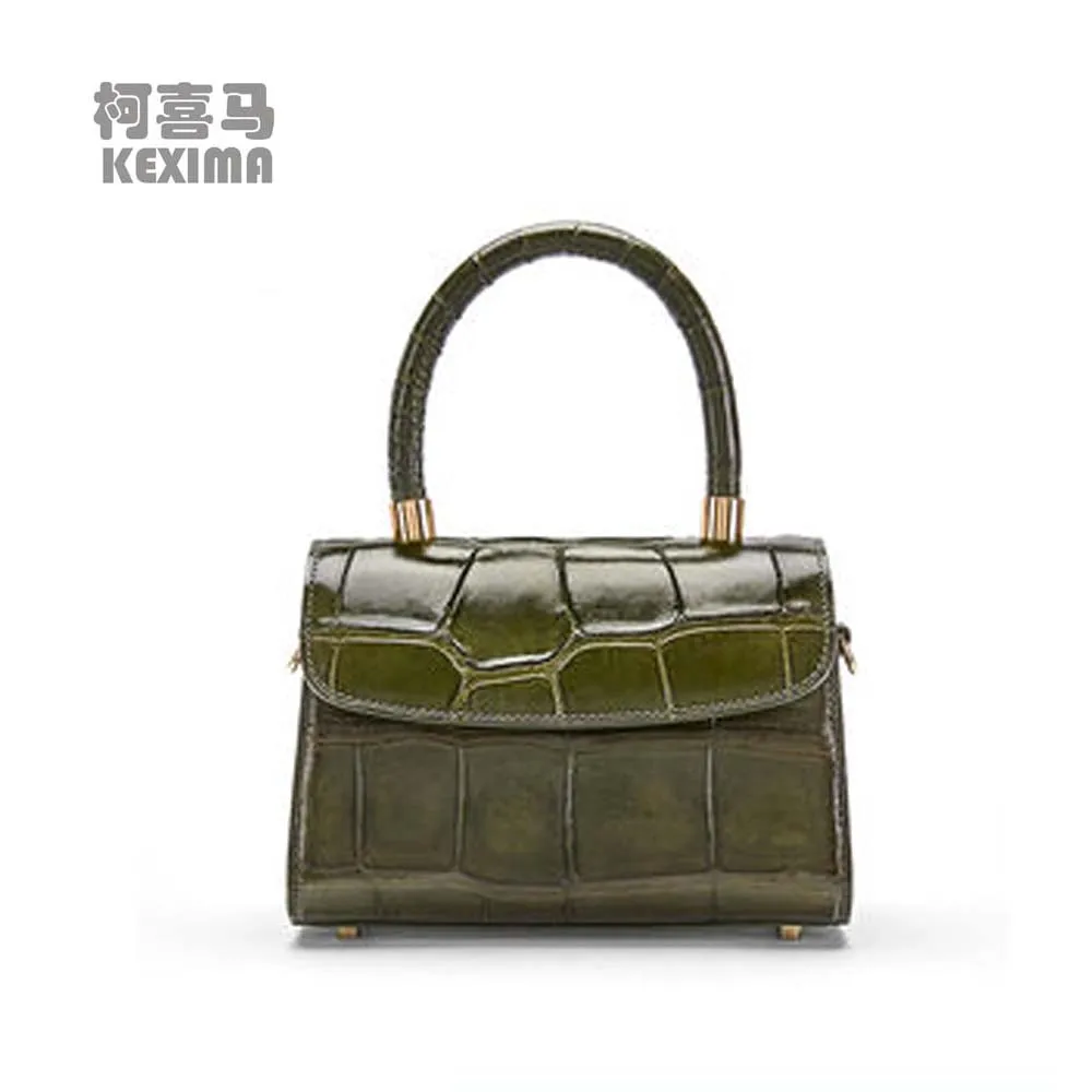 

KEXIMA gete new Singapore crocodile skin Female bag single shoulder bag Female crocodile leather bag women Alligator bag