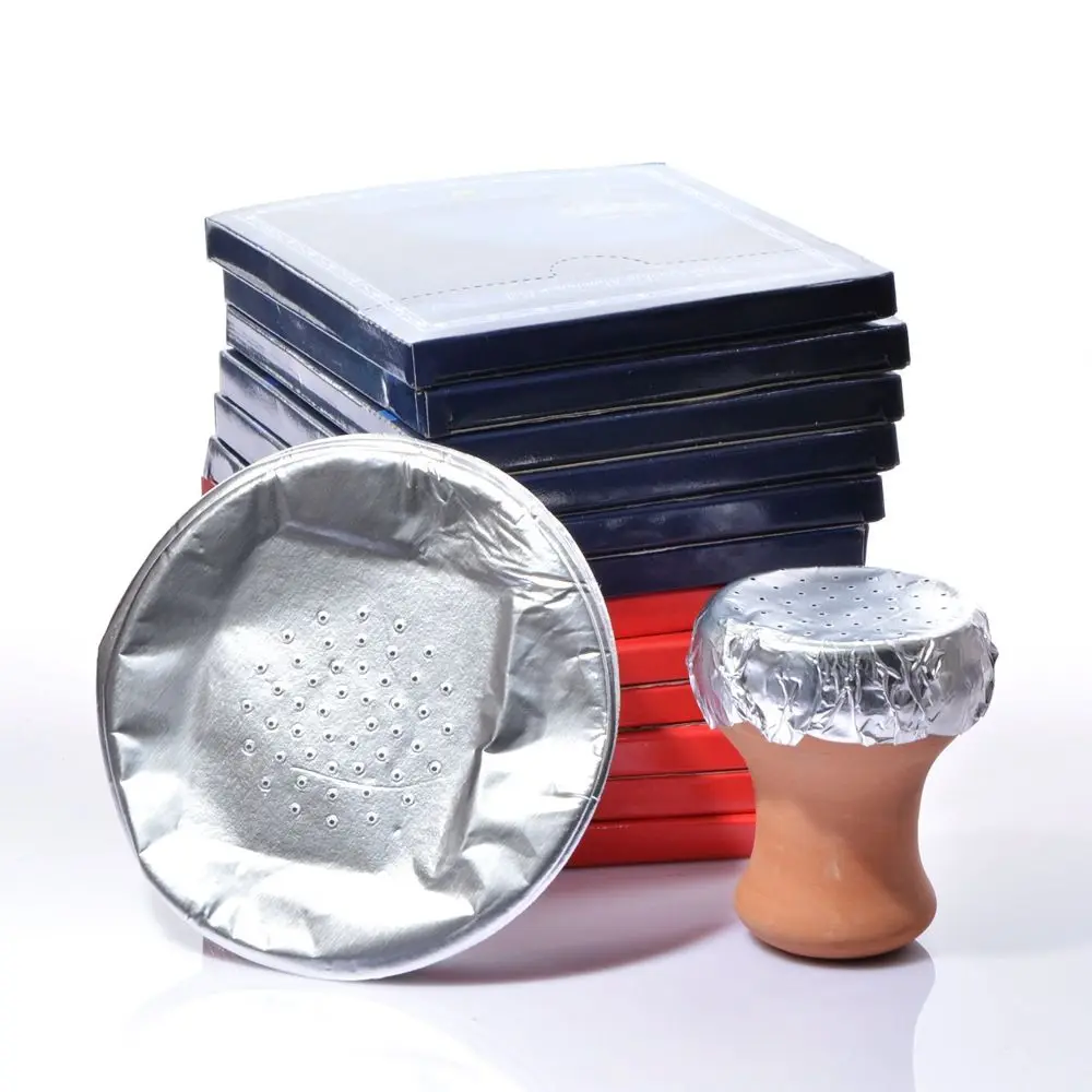 Hookah Accessories 50pcs/pack Arab Hookah Tinfoil 12*12cm Circular Perforated