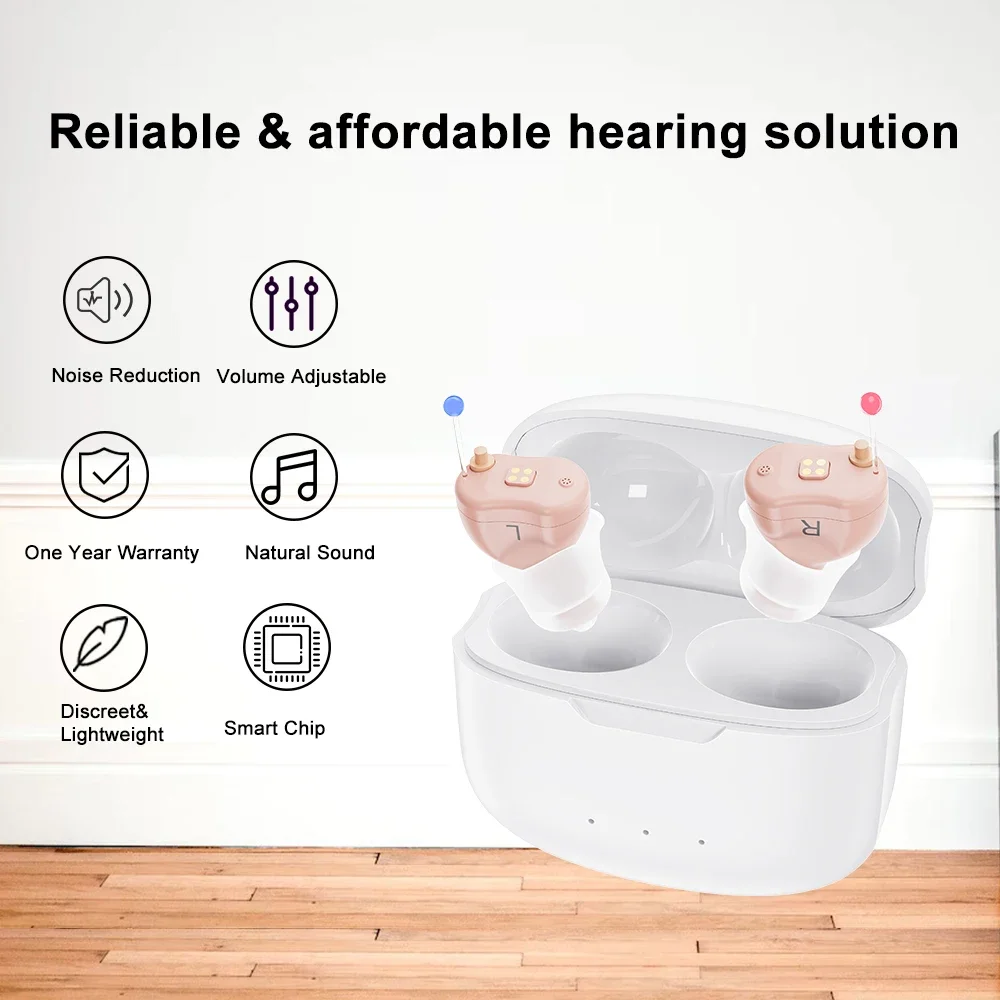 Mini Invisible Hearing Aids, Ear Sound Amplifier, Audifonos, F20D1, Invisible Hearing Aids hearing aid rechargeable 2