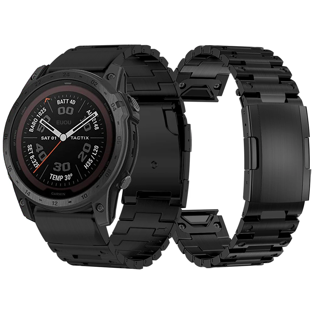 

Металлический Стальной ремешок Quick Fit, 26 мм браслет для наручных часов Garmin тактикс 7 Pro/Тактический Дельта солнечный, ремешок Fenix/Epix, модификация ремешка