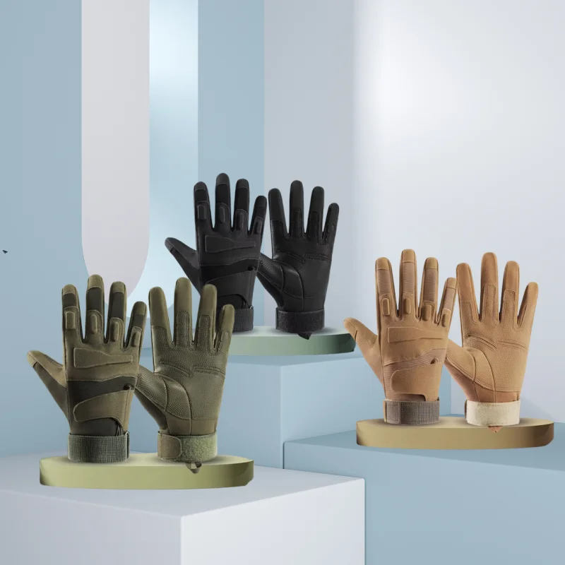 Gants tous doigts pêche homme robustes respirants résistants tactiques anti-dérapage