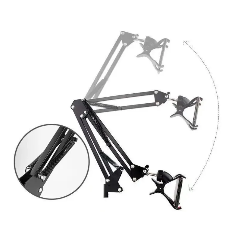 Multifunctional FlexibleTablet Phone Floor Stand Holder Support Phone Pad Lounger Bed Mount Bracket Live Broadcast Support Fram