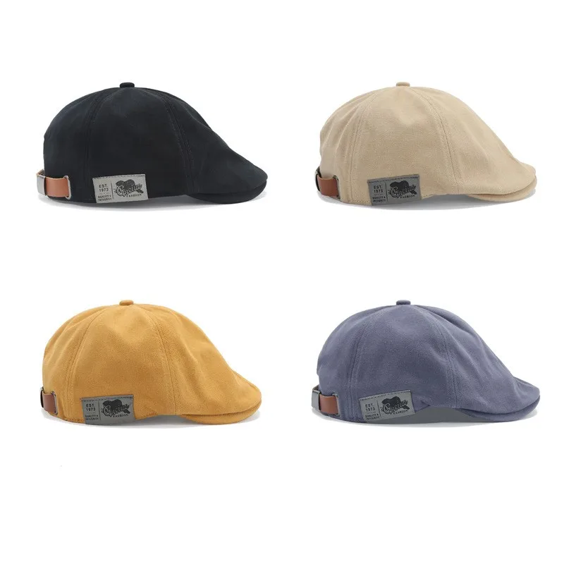 Retro classic Beret Hat for men and women Japanese street trend back wearing woman Korean version