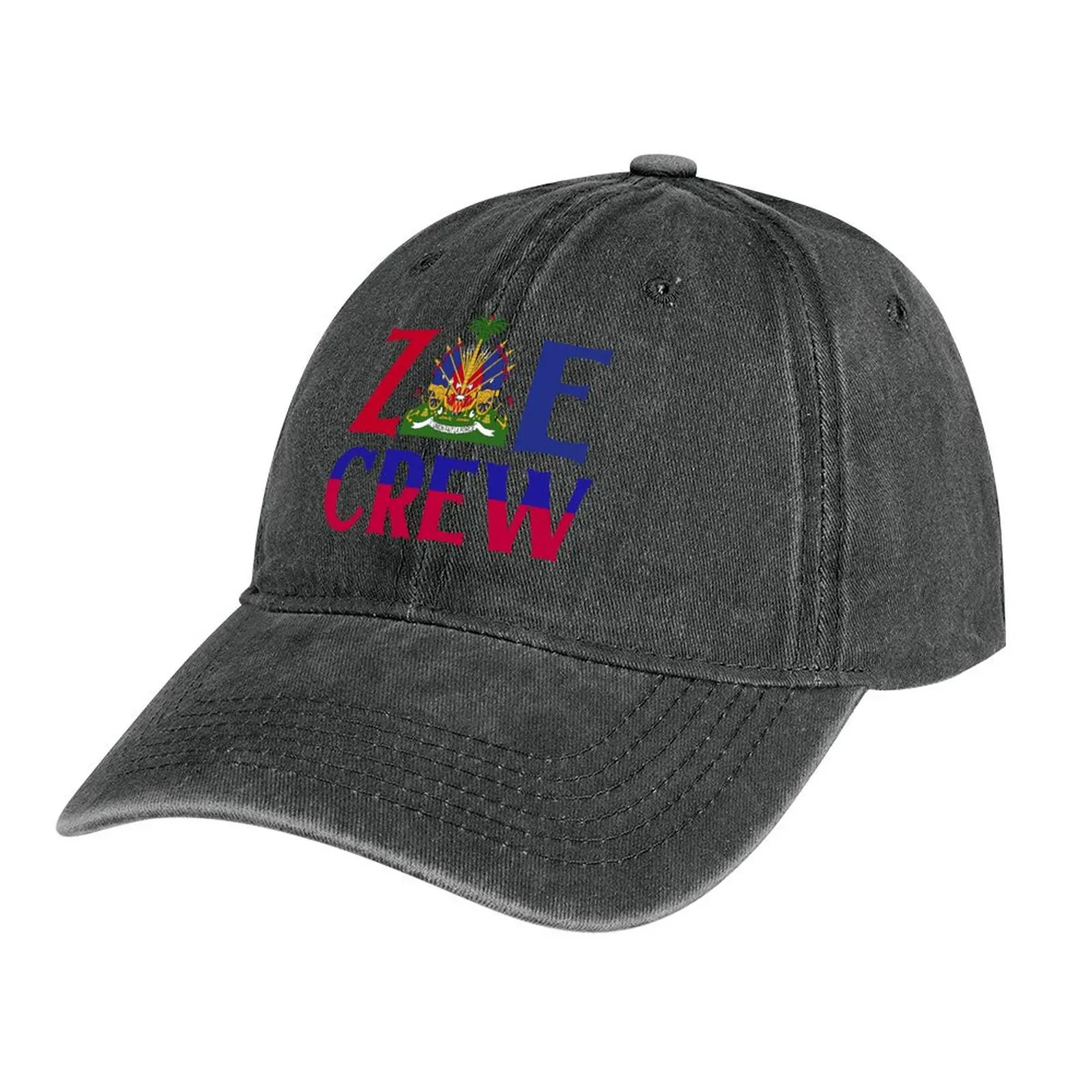 

Haitian Haiti Funny Quote Zoe Crew Haitian HeritageCap Cowboy Hat hard hat beach hat Caps Women Men's