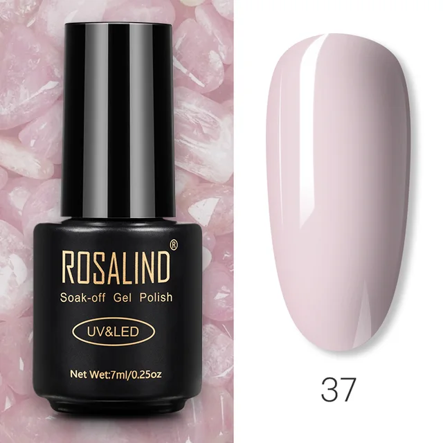 ROSALIND Nail Gel Polish Glitter Series Gel Varnishes All For Manicure Soak Off UV Lamp Nails Art Semi Permanent Gel Polish RA37
