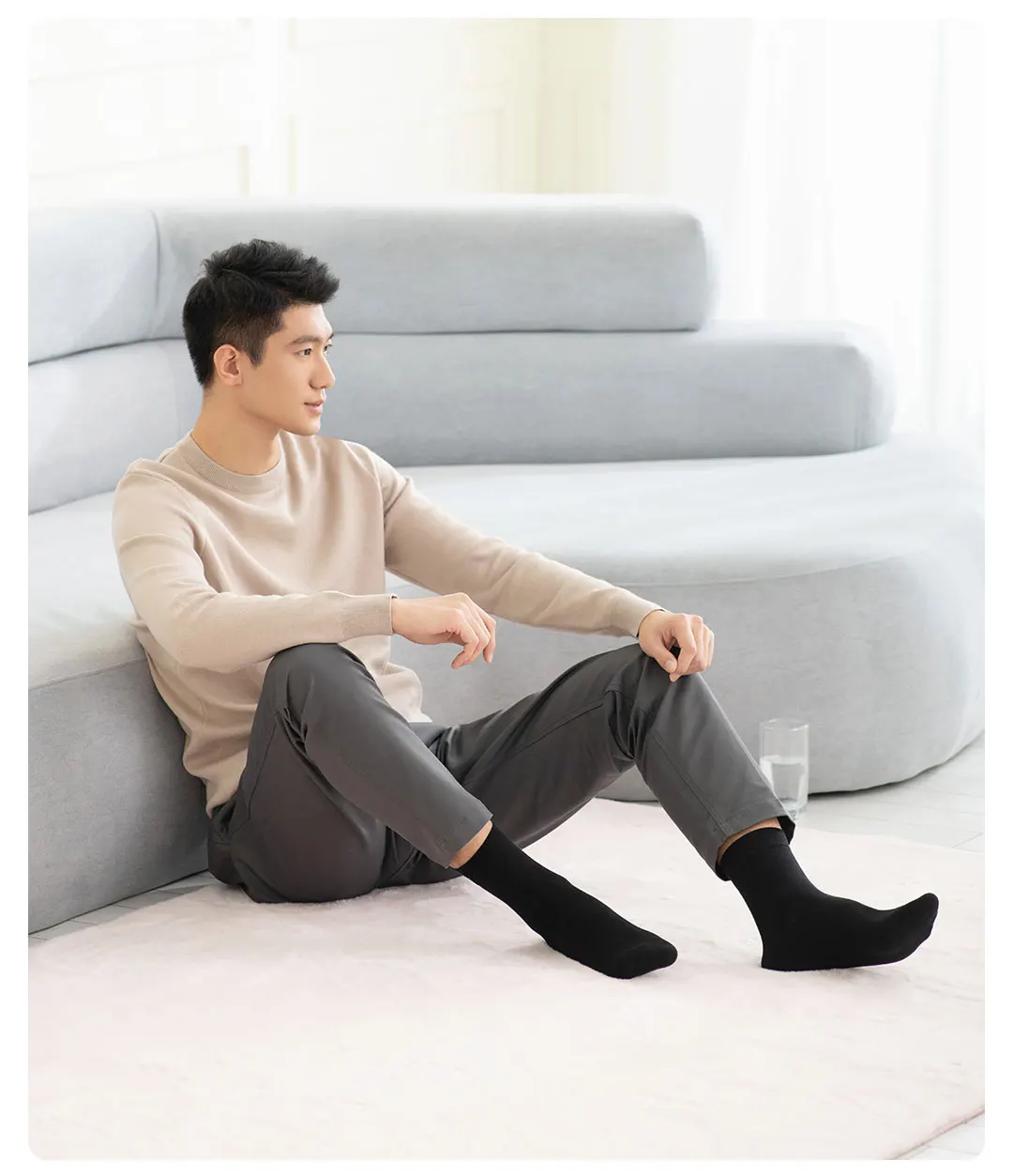 가을 및 겨울용 무거운 적외선 열 항균 방취제 양말 남녀 공용, 8 켤레