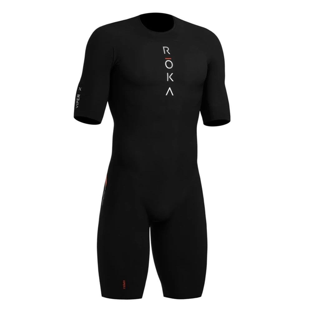 Summer ROKA Triathlon Skinsuit Men's Short Sleeve Tight Cycling Suit MTB Ropa Ciclismo Elastic Quick Dry Bike Running Bodysuit