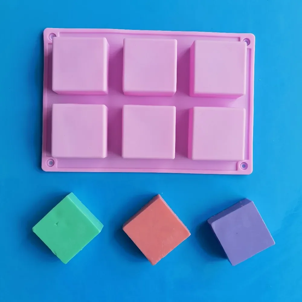 

Small Square Shape Silicone Soap Mold Non-Stick Cake Mold For Making Jelly Cake Mousse Soap DIY Handmade Tool