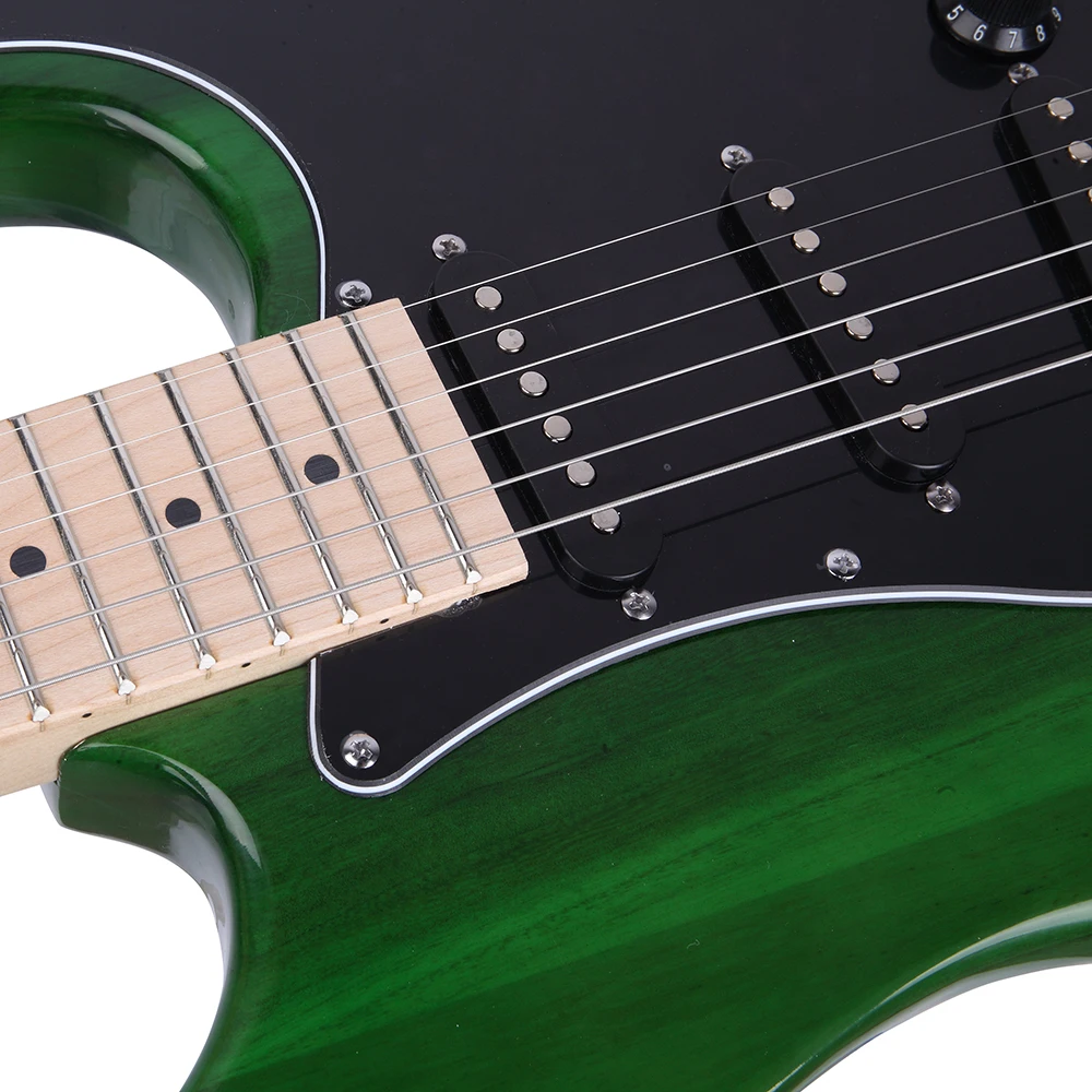 Glarry GST Electric Guitar Kit with Black Pickguard