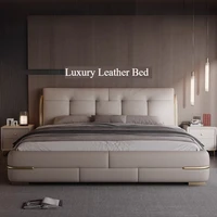 Lit de Luxe avec Tiroirs de Rangement pour Chambre à Coucher – Cadre de Lit Moderne Queen ou Twin – Accessoires de Maison pour Chambre à Coucher 1