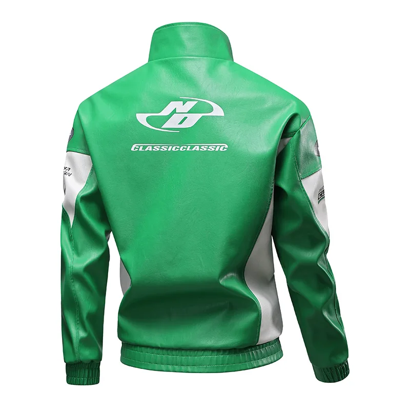 미국 streetwear 모토 guzzi 오토바이 자켓 남자 하이 스트리트 오토바이 pu 가죽 자켓 가을 겨울 하이 엔드 남성 자켓