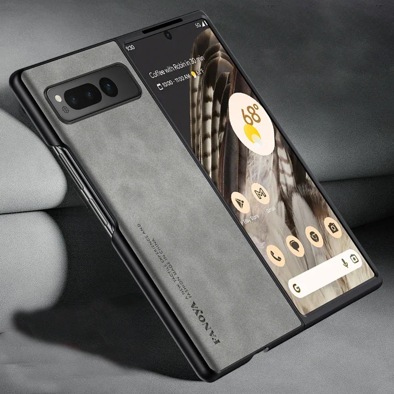 Premium Matte Leather Feel Phone Case - Shockproof & Anti-Fingerprint Silicone Cover