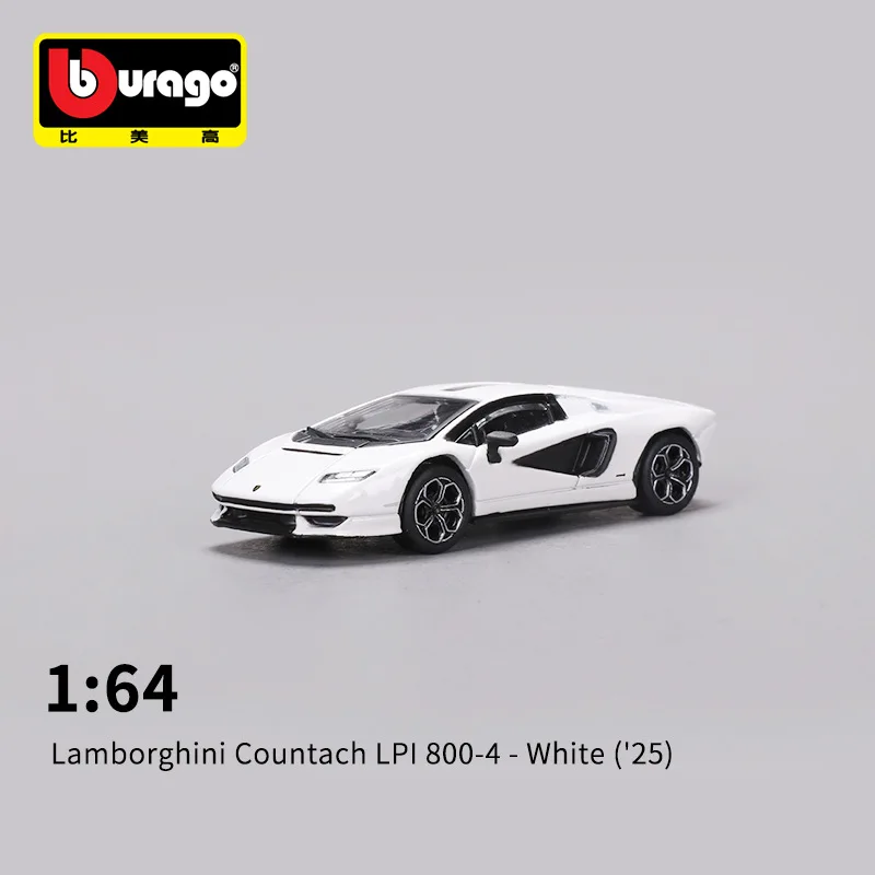 재고 있음 Bburago 1:64 페라리 250 Gto 람보르기니 3000 Lpi 800-4 복제 합금 자동차 모델 맞춤형 어린이 장난감 선물 컬렉션