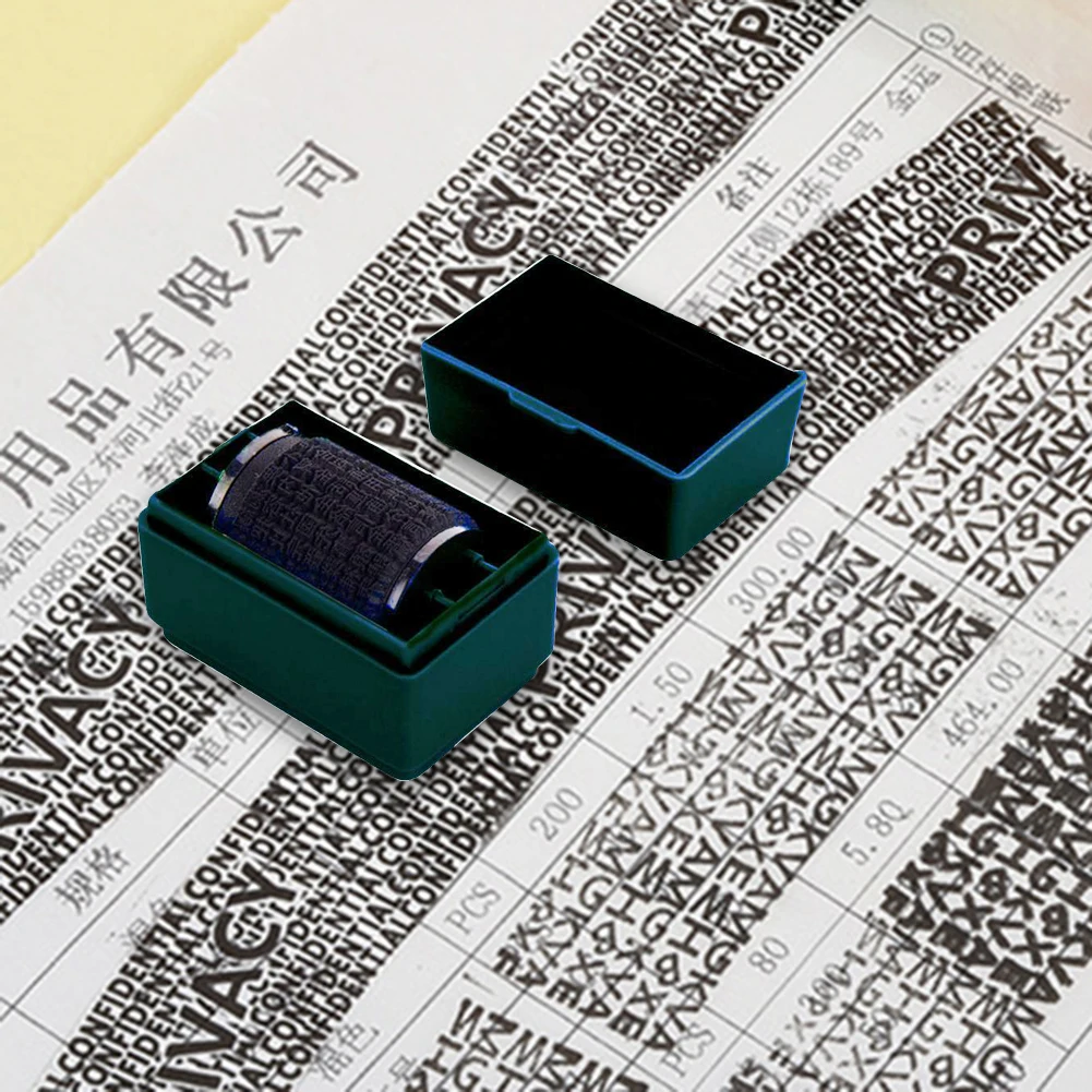 Mini Roller Garbled Confidential Seal Document Contract Code Security Stamp Package Data Multifunctional for Privacy Information