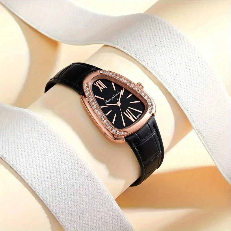 Fashion Snake Shape Dial Women Quartz Watch