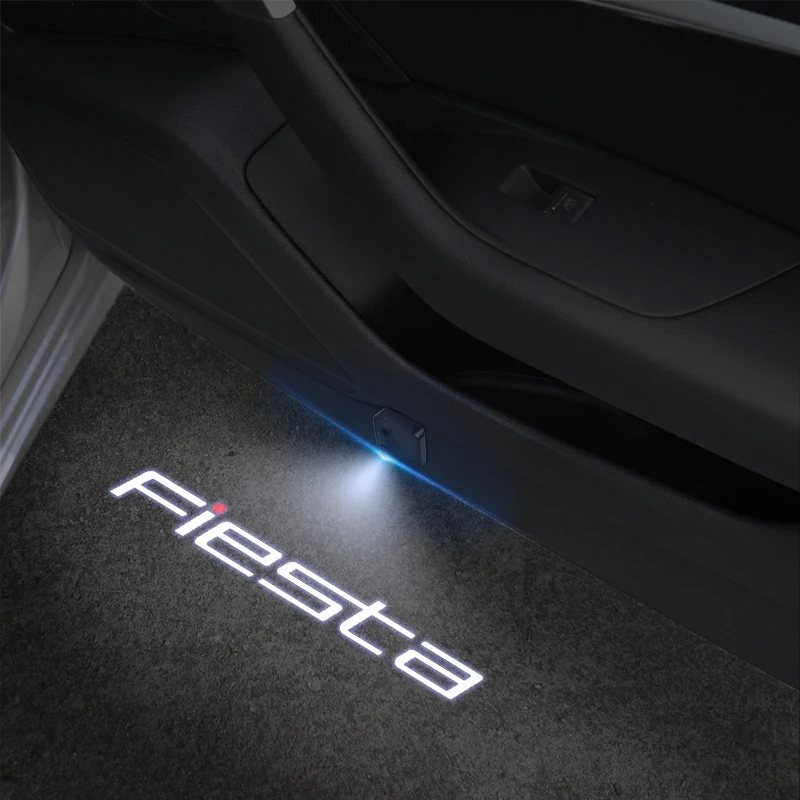 포커스 Fiesta 엠블럼 MK3 MK4 MK5 MK6 MK7 MK8 ST 자동차 도어 라이트 환영 램프 무선 레이저 프로젝터 자동 장식 HD LED