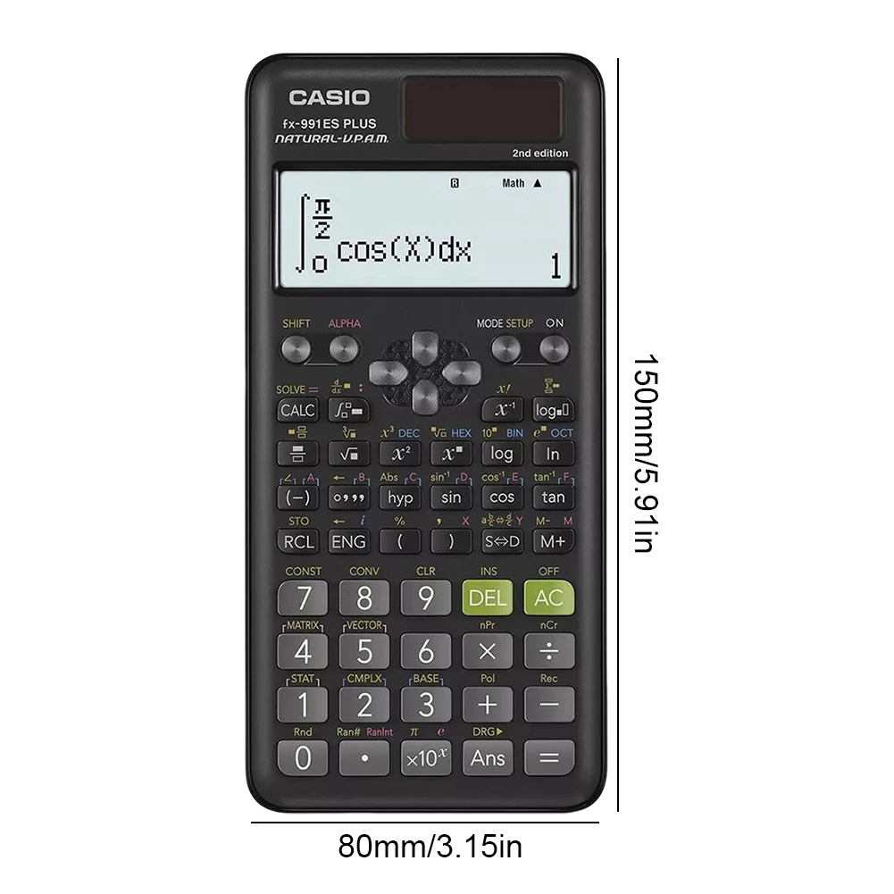 FX-991/991EX/FX-82MS Scientific Calculator Original Digital Large Display For High School University Solar scientific calculator