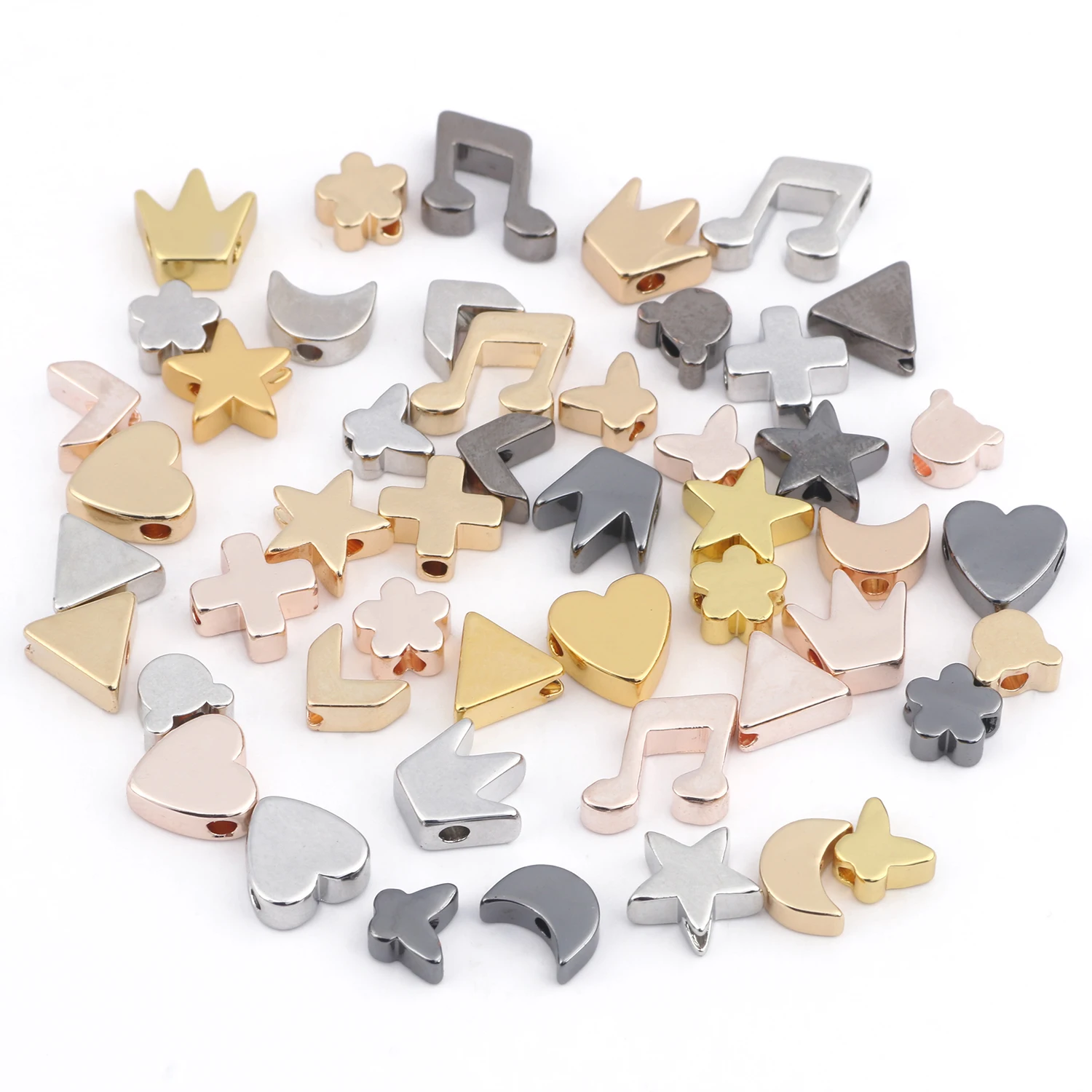 Gold Plated Beads Jewelry Making Gold Plated Beads Bracelets Gold