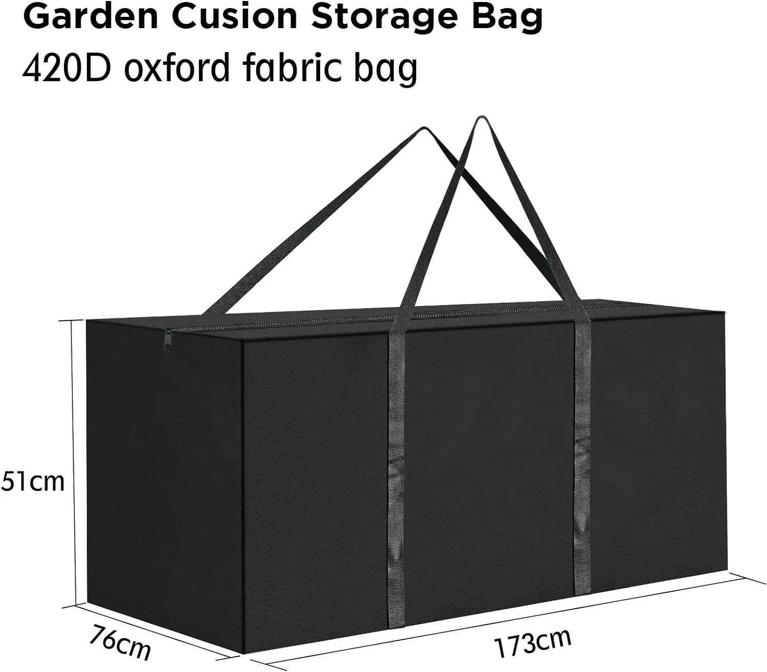 Garden Cushion Storage Bag Oxford Fabric Waterproof Anti-UV Heavy Duty Christmas Tree Luggage Clothes Organizer Storage Bags 2