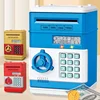 Pretend Play Creative Bank Automatic Mini Safe Coins Cash Saving Password Counter Code Lock Piggy Bank Kids Money Banking Toys 5